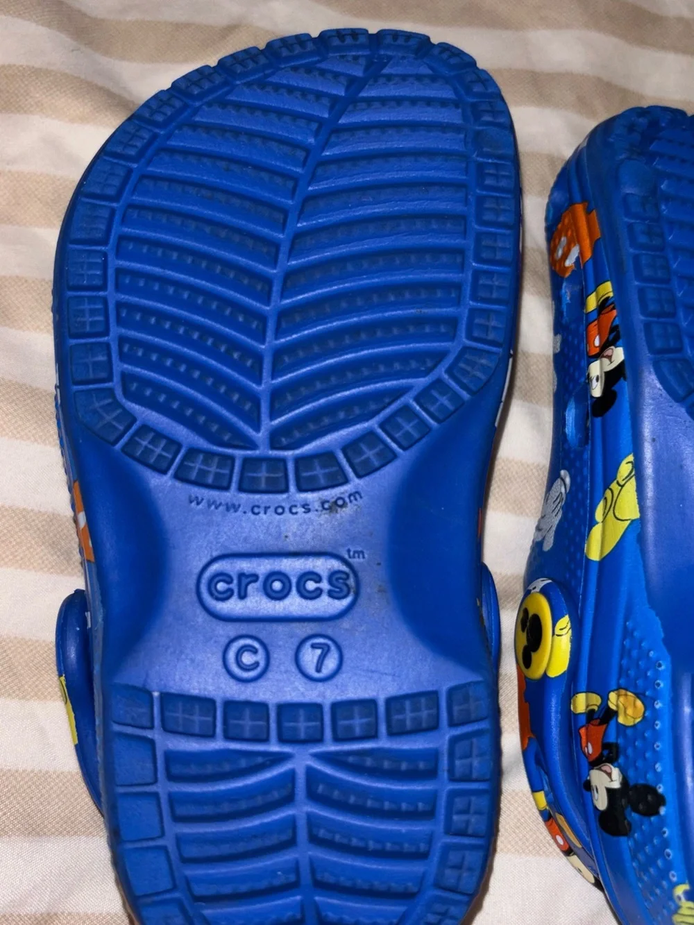 Toddler Crocs Blue Mickey Mouse Clog Sandals | C7